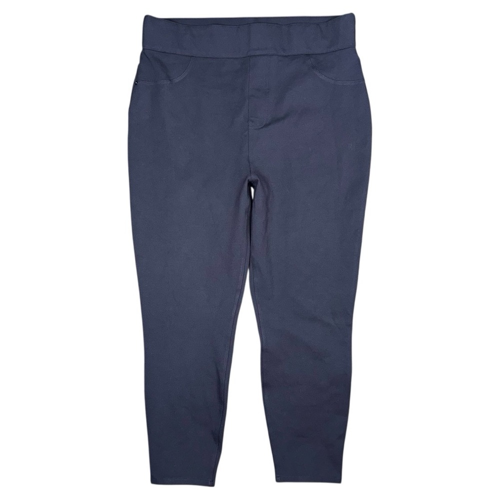 Spanx Perfect Pant Ankle Stretch Ponte Navy Blue Sz 2X Medium Control Work Pants
